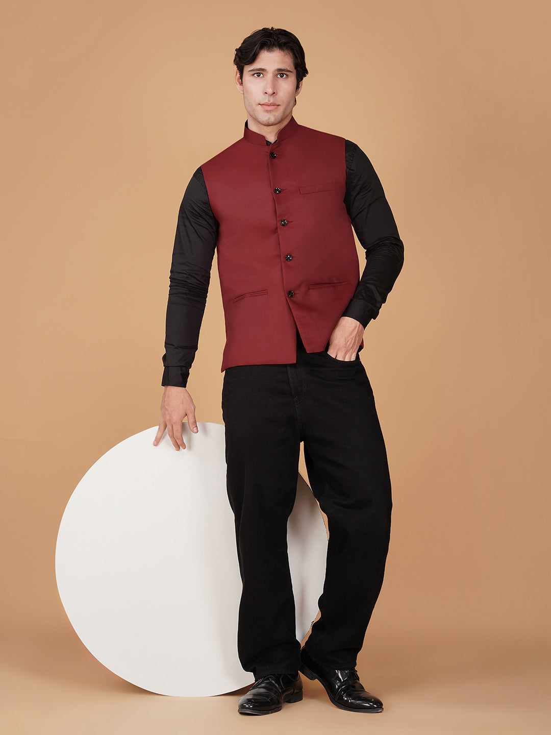 Vastraa Fusion Bandi Modi Koti, Nehru Jacket for Men, Cotton Waistcoat for All Occasion: Diwali, Wedding, Ethnic, Office Party, Formal & casual Look