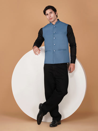 Vastraa Fusion Bandi Modi Koti, Nehru Jacket for Men, Cotton Waistcoat for All Occasion: Diwali, Wedding, Ethnic, Office Party, Formal & casual Look