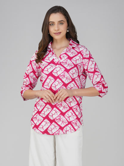 Vastraa Fusion Women's Rayon Festival and Regular Wear Printed Tops