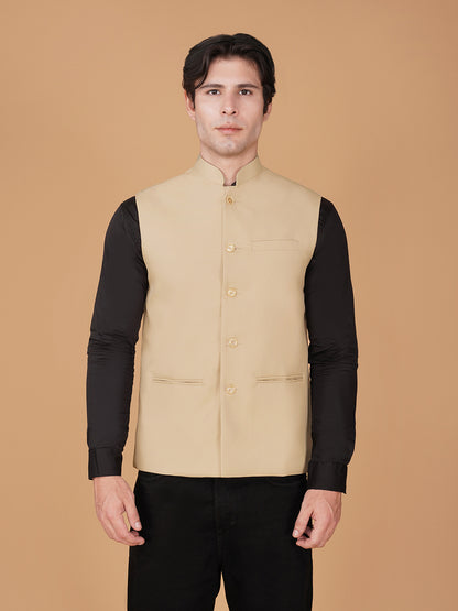 Vastraa Fusion Bandi Modi Koti, Nehru Jacket for Men, Cotton Waistcoat for All Occasion: Diwali, Wedding, Ethnic, Office Party, Formal & casual Look
