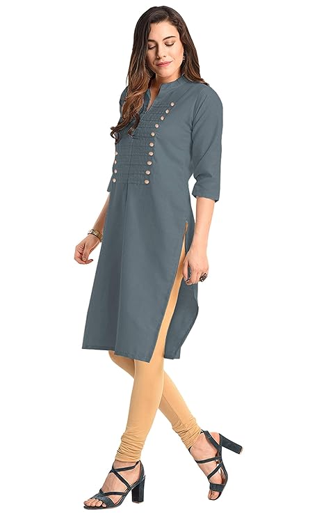 Vastraa Fusion Women's Cotton Regular KurtI