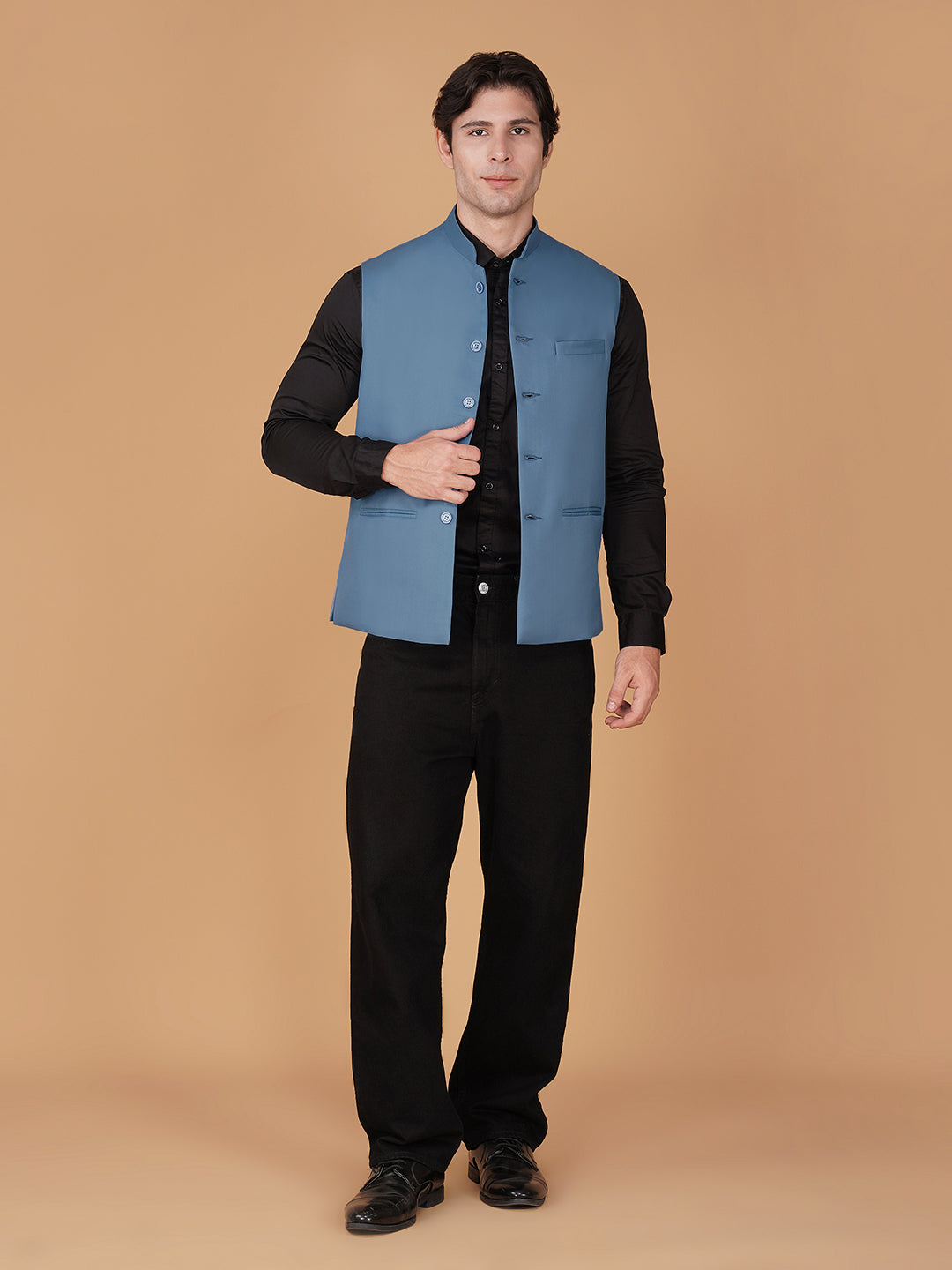 Vastraa Fusion Bandi Modi Koti, Nehru Jacket for Men, Cotton Waistcoat for All Occasion: Diwali, Wedding, Ethnic, Office Party, Formal & casual Look
