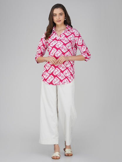 Vastraa Fusion Women's Rayon Festival and Regular Wear Printed Tops