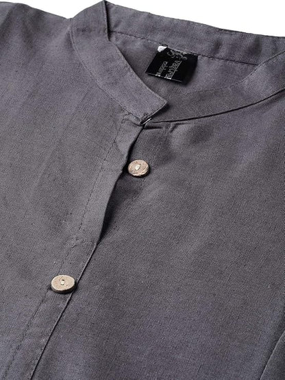 Vastraa Fusion Women's Cotton Solid Kurti