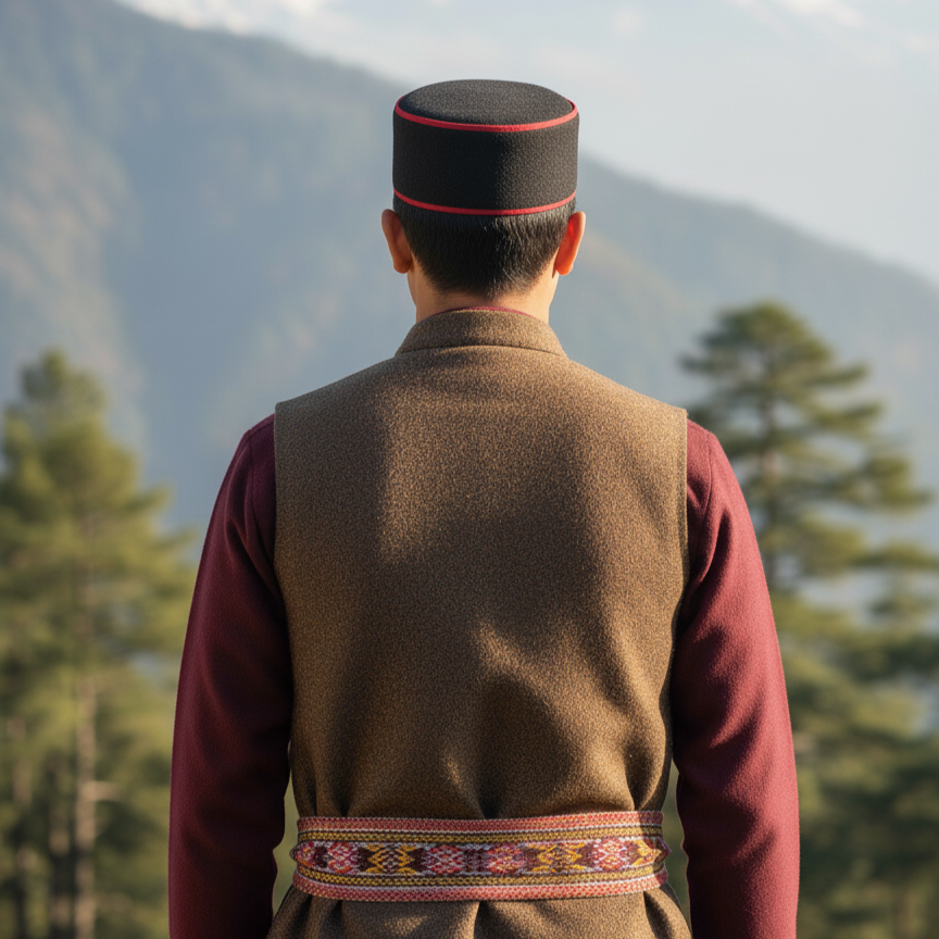 Vastraa Fusion Unisex Woolen Kullu Himachali Cap