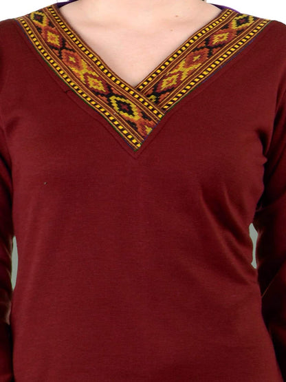 Vastraa Fusion Women's Woolen Kullu Kurti