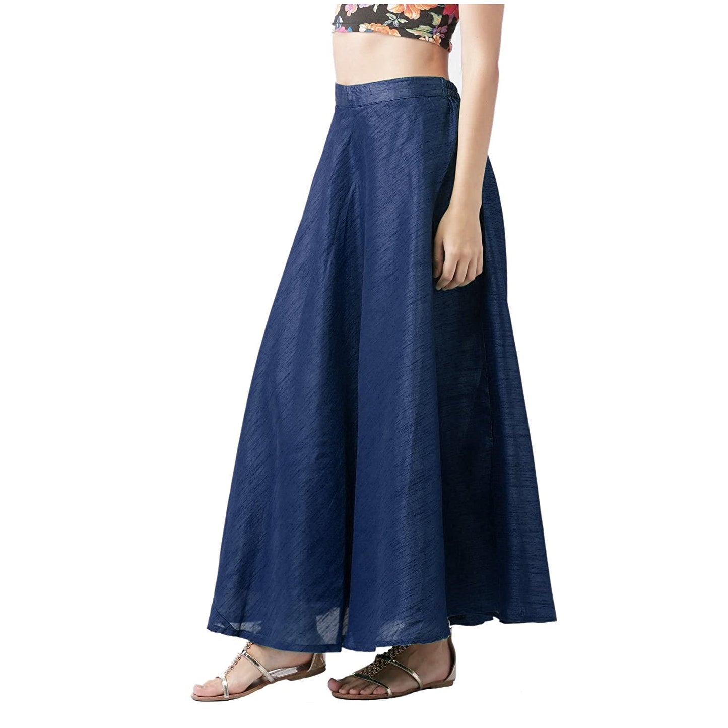 Vastraa Fusion Skirt Urban - Full Length - Chanderi Skirt