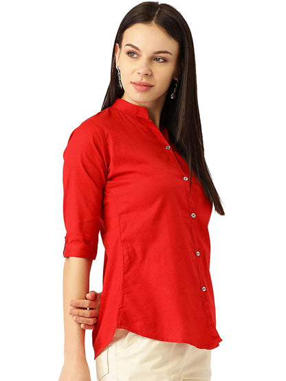 Vastraa Fusion" Cotton Flex Solid Top for Girls/Women