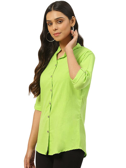 Vastraa Fusion" Cotton Flex Solid Top for Girls/Women