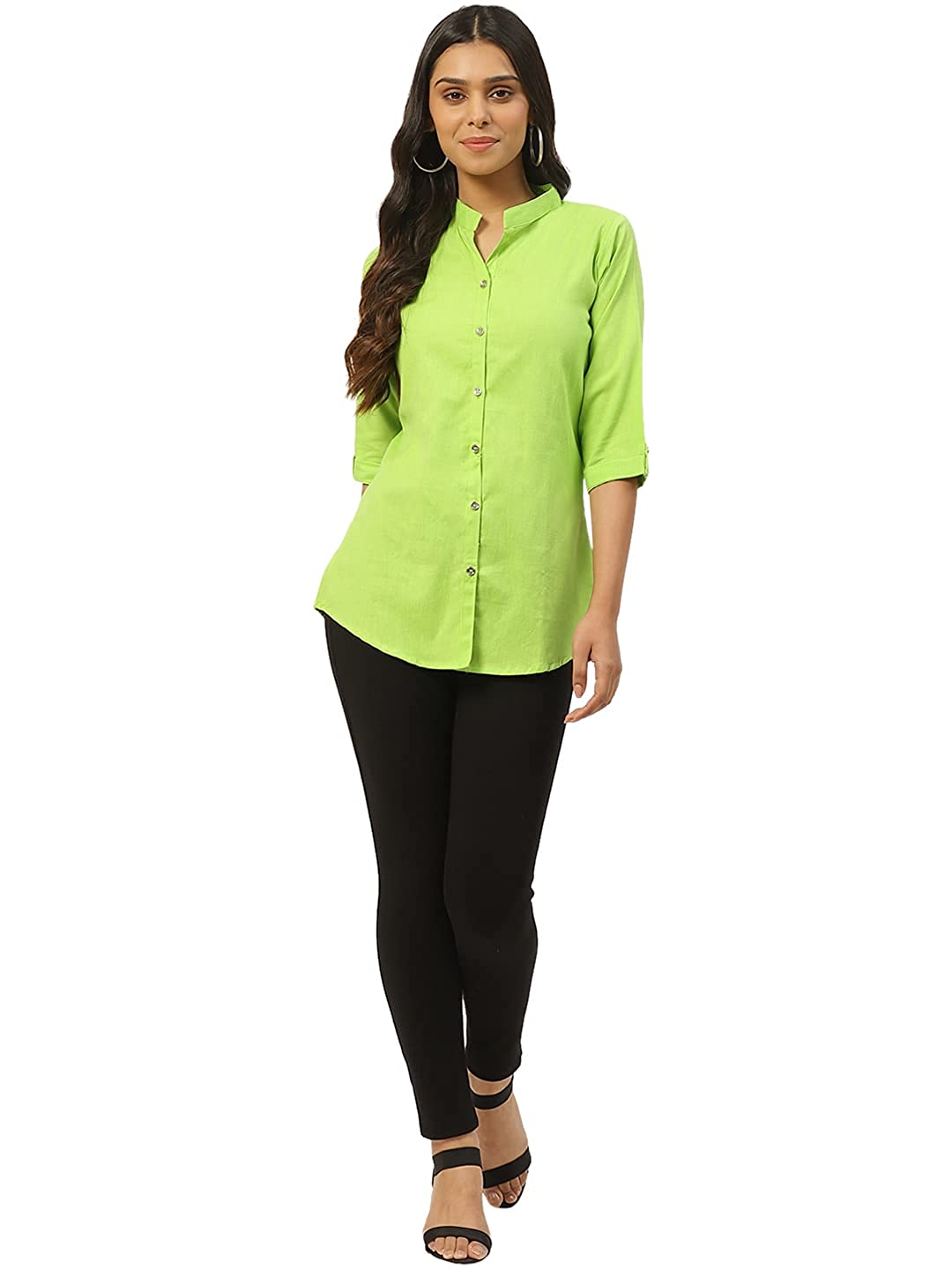 Vastraa Fusion" Cotton Flex Solid Top for Girls/Women