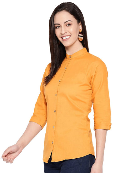 Vastraa Fusion" Cotton Flex Solid Top for Girls/Women