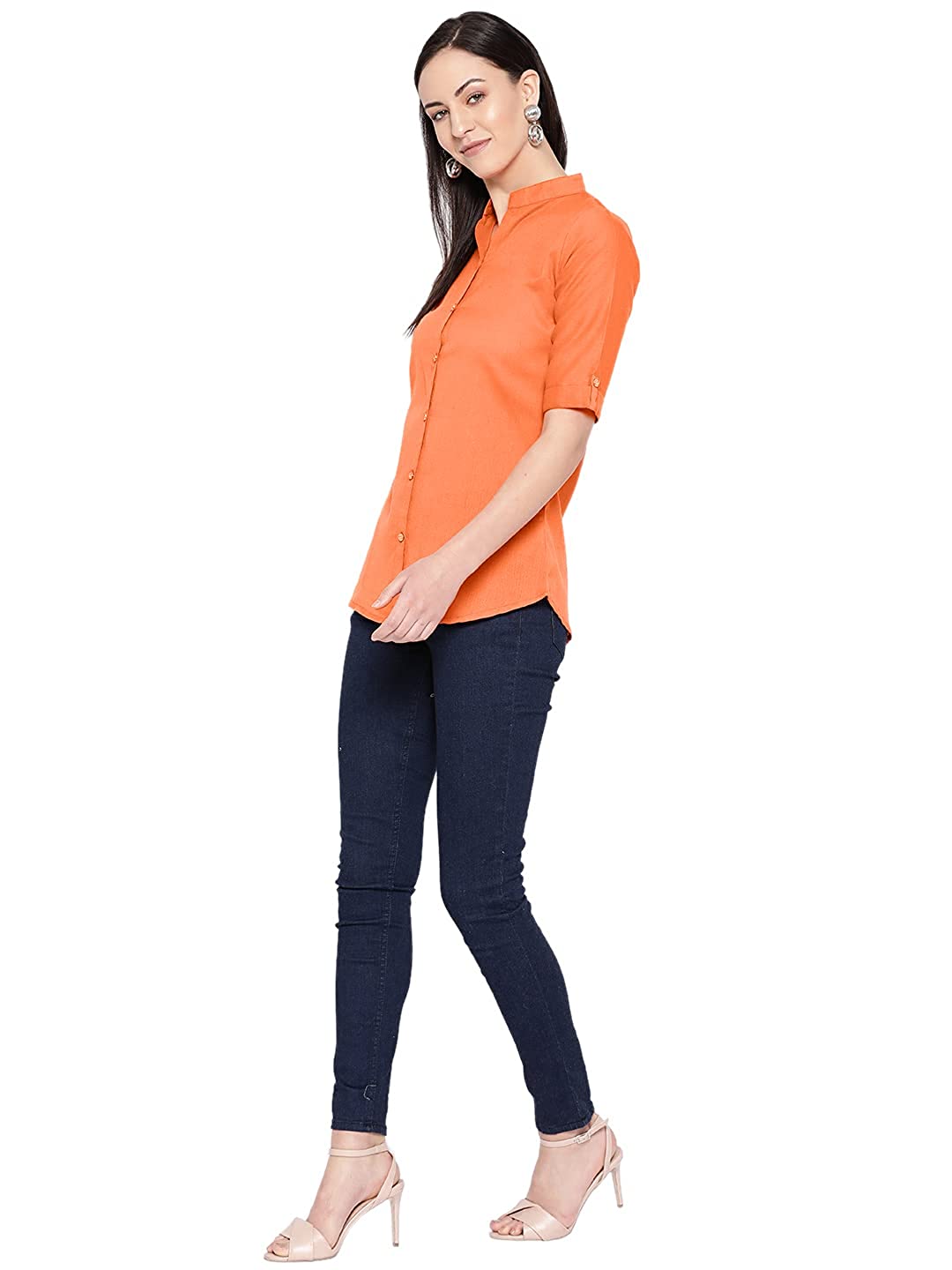 Vastraa Fusion" Cotton Flex Solid Top for Girls/Women