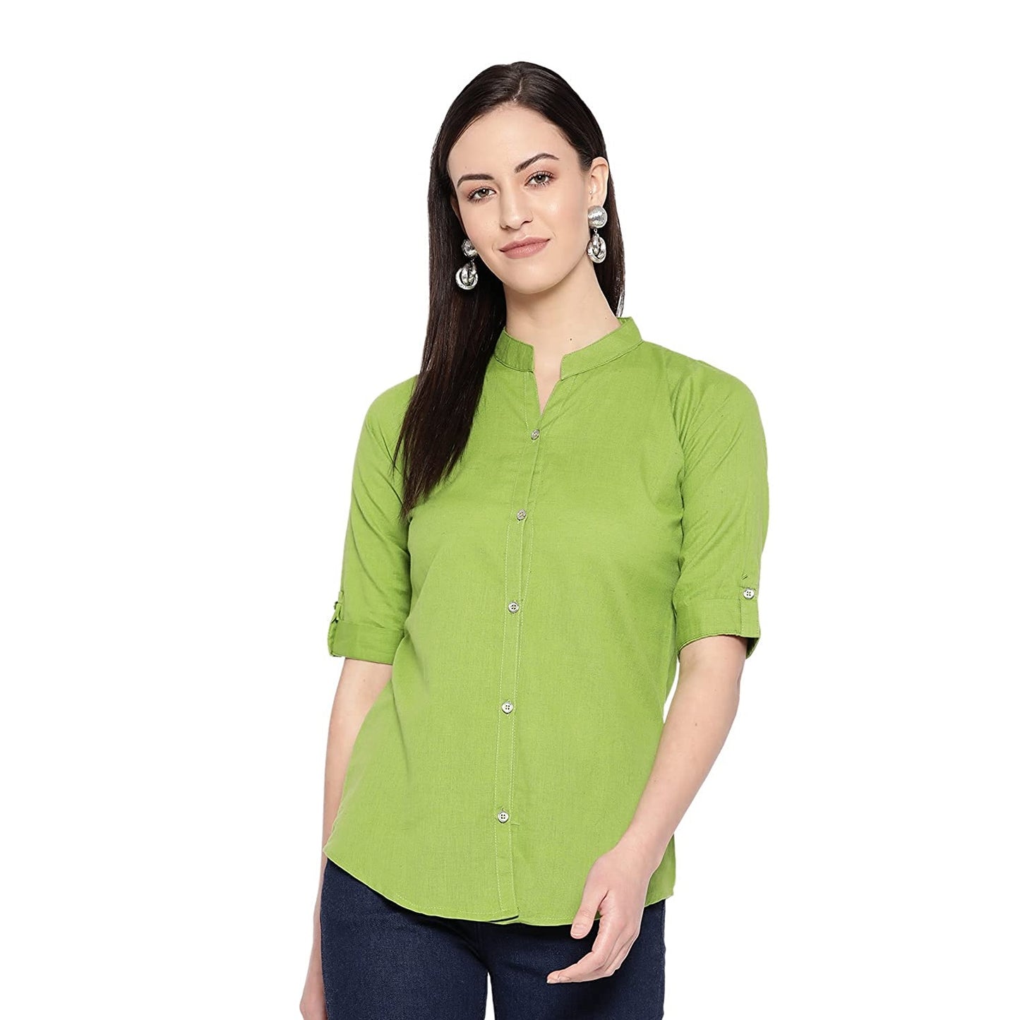 Vastraa Fusion" Cotton Flex Solid Top for Girls/Women