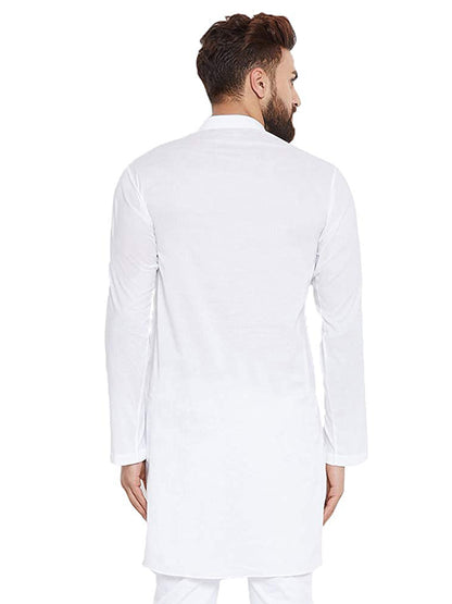 Vastraa Fusion Men's Solid Cotton Solid Kurta
