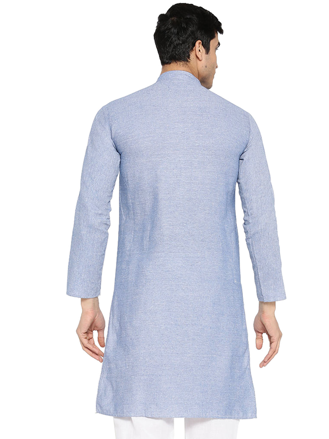 Vastraa Fusion Men's Solid Cotton Solid Kurta