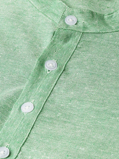 Vastraa Fusion Men's Solid Cotton Solid Kurt Pajama