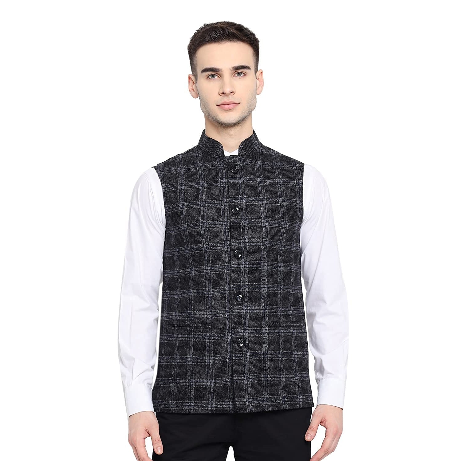 Buy DANIELRE Men's Pure Merino Wool Waistcoat/Nehru Jacket/Jackets(XL-NJ-8)  at Amazon.in