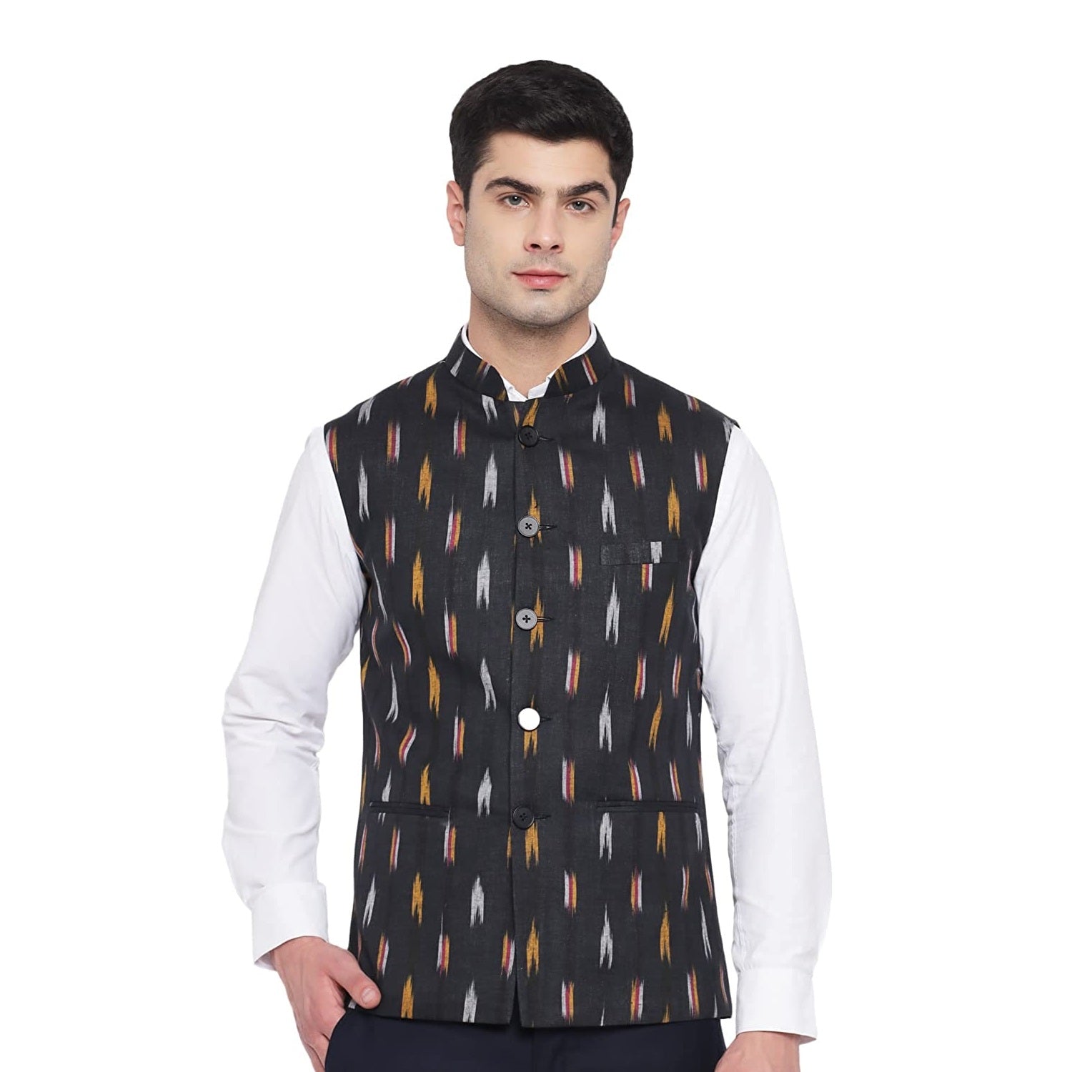 Khadi woollen tweed nehru jacket | Winter outfits men, Nehru jacket for  men, Collarless shirt