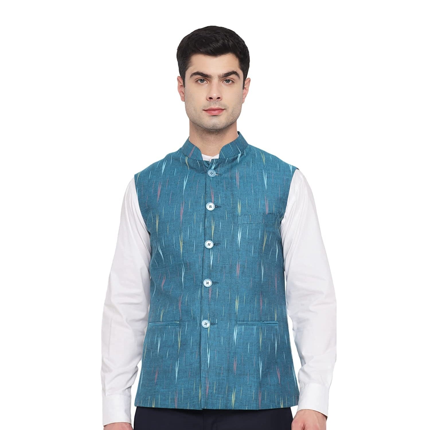 Non Zipper Sleeveless Mens Off White Khadi Nehru Jacket, Gender : Male,  Pattern : Plain at Rs 595 / Piece in delhi
